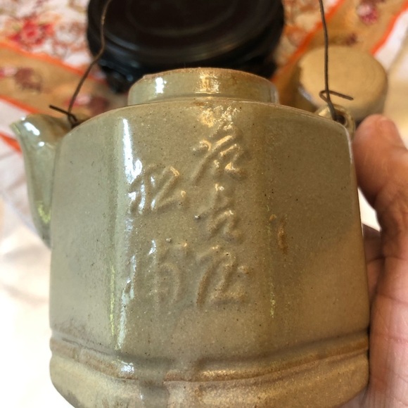 Vintage Hexagon Personal Japanese Tea Pot - Picture 7 of 12